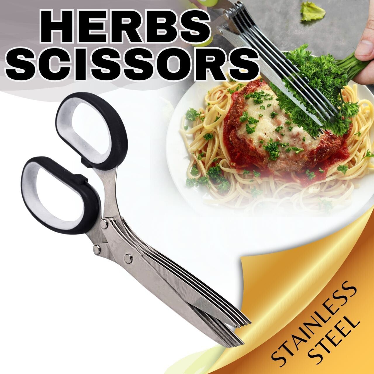 Fast-Cutting Herb Shears - Stainless Steel Blades - Prime Season 