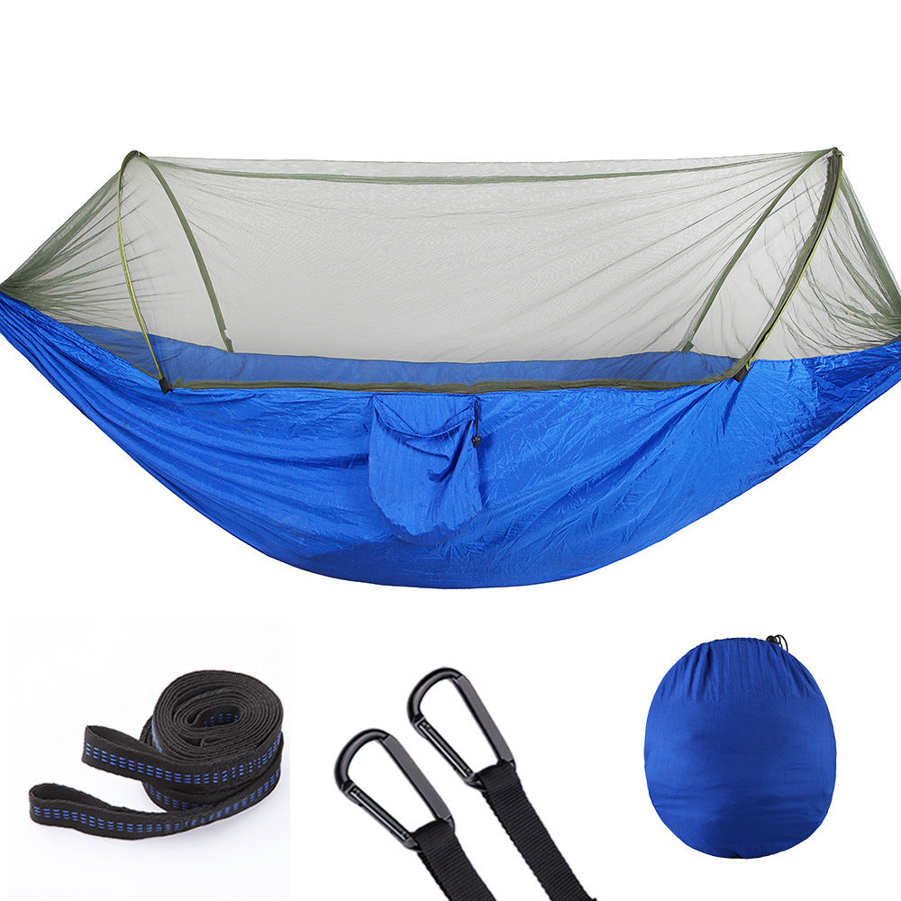 Quick-Open Automatic Hammock with Mosquito Net - Prime Season 