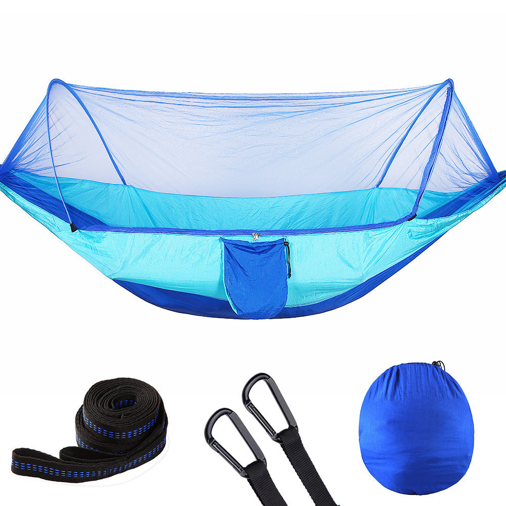 Quick-Open Automatic Hammock with Mosquito Net - Prime Season 