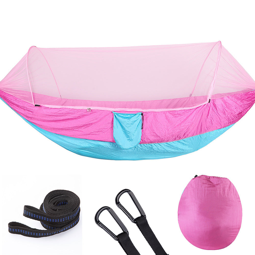 Quick-Open Automatic Hammock with Mosquito Net - Prime Season 