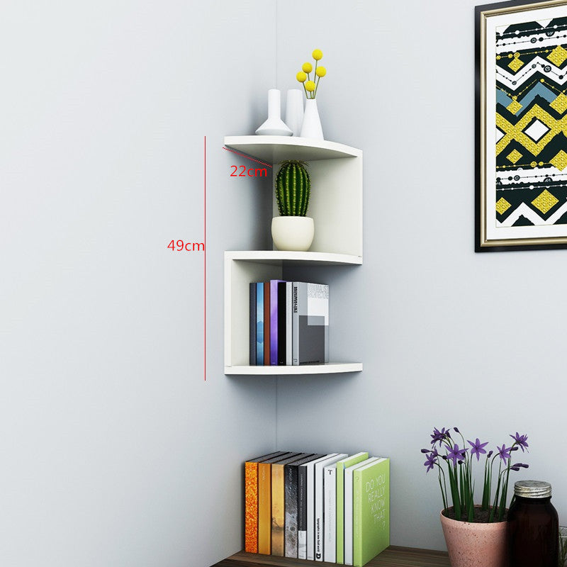 Corner Wall Shelf – Decorative Storage Rack for Living Room - Prime Season 