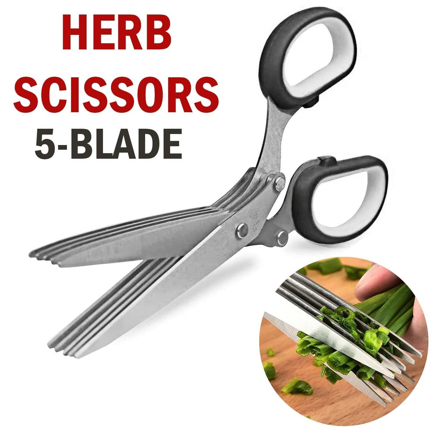 Fast-Cutting Herb Shears - Stainless Steel Blades - Prime Season 