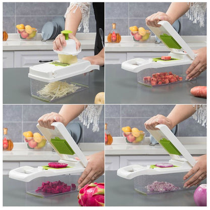 Dual-Head Multi-Function Vegetable Cutter - Prime Season 