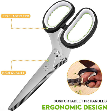 Fast-Cutting Herb Shears - Stainless Steel Blades - Prime Season 