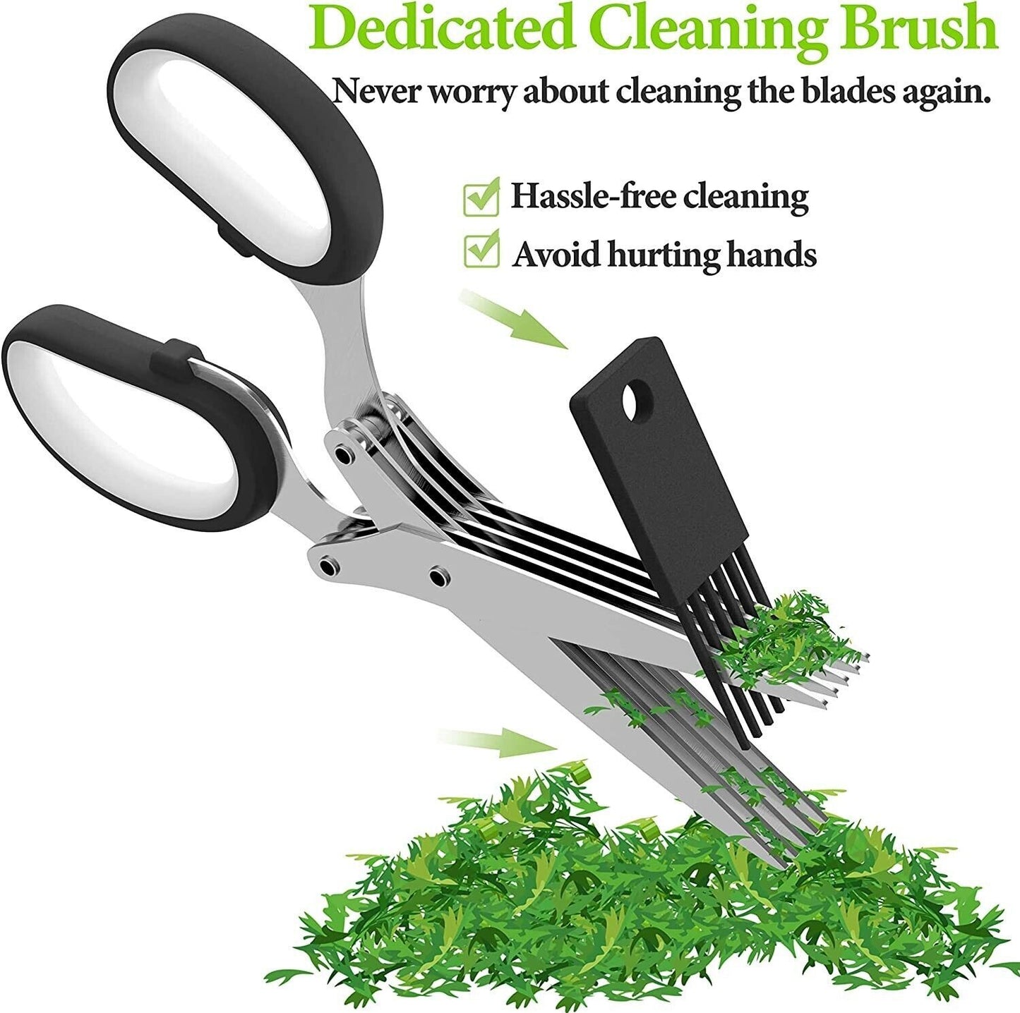 Fast-Cutting Herb Shears - Stainless Steel Blades - Prime Season 